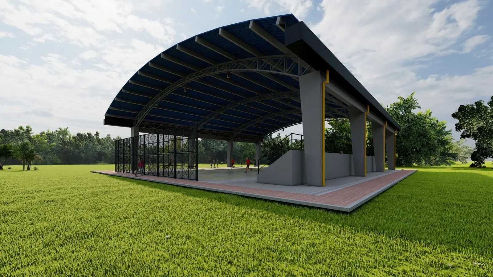 polideportivo mitu vinko group ingeniería y arquitectura Colombia